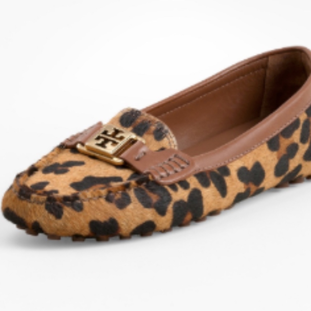 Tory Burch Kendrick Driver Leopard Print